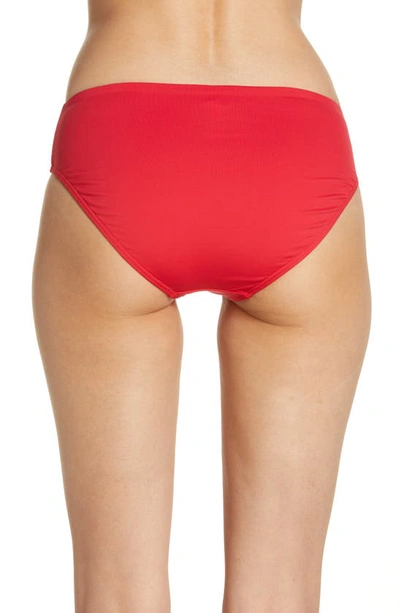 Shop Sea Level Mid Bikini Bottoms In Red
