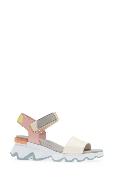 Shop Sorel Kinetic Sandal In Chalk Eraser Pink