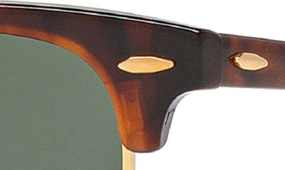 Ray Ban Classic Clubmaster 51mm Polarized Sunglasses In Red Havana