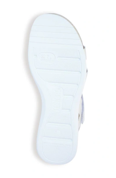 Shop Munro Juniper Sandal In Off White Shimmer