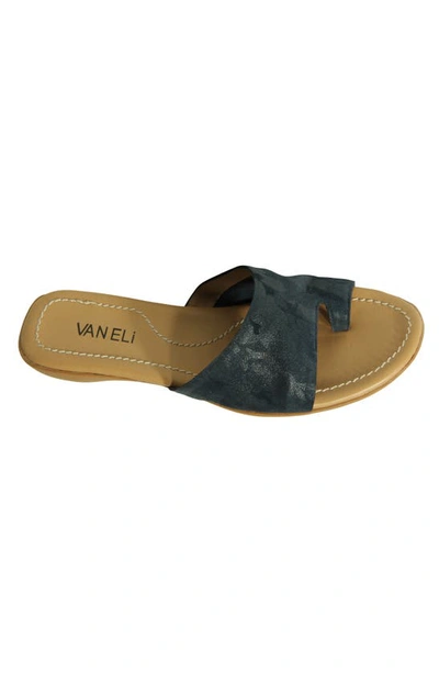 Shop Vaneli Tallis Slide Sandal In Navy