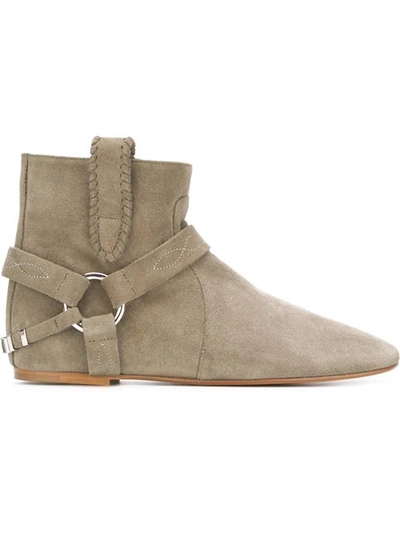 Isabel Marant Étoile Raelyn Suede Ankle Boots In Beige