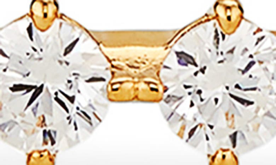 Shop Nadri Cubic Zirconia Beaded Stretch Bracelet In Gold