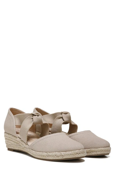 Shop Lifestride Kascade Wedge Espadrille Sandal In Taupe Fabric