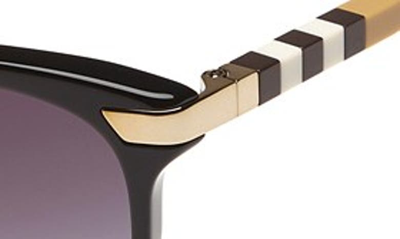 Shop Burberry 57mm Cat Eye Sunglasses In Black