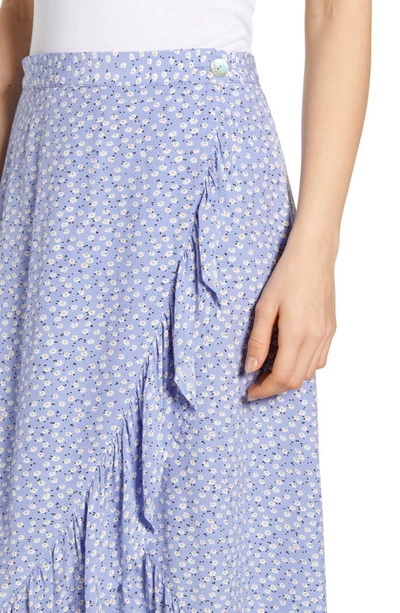 Shop Rails Nova Daisy Ruffle Skirt In Sky Blue Daisies