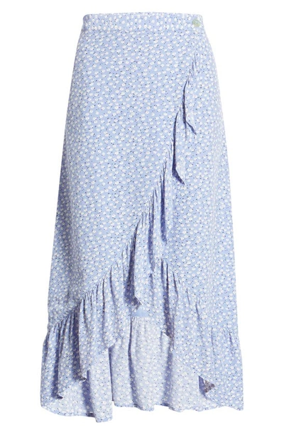 Shop Rails Nova Daisy Ruffle Skirt In Sky Blue Daisies