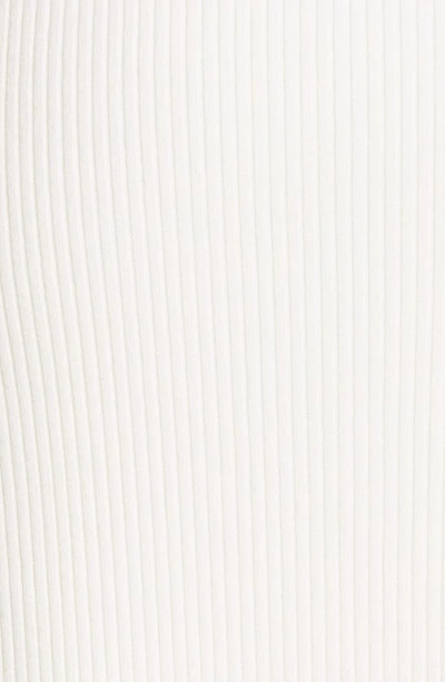 Vince Ribbed Midi Pencil Skirt In Off White