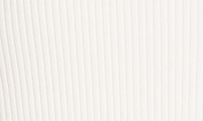 Vince Ribbed Midi Pencil Skirt In Off White