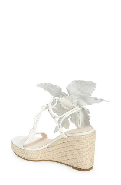 Shop Cecelia New York Lily Platform Wedge Sandal In Alabaster Nj