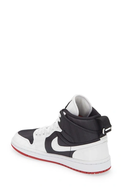 Shop Jordan Air  1 Mid Se Utility Sneaker In Black/ White/ Gym Red