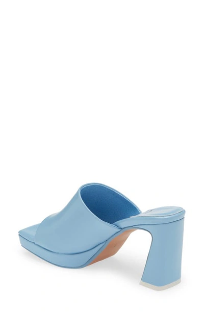 Jeffrey Campbell Caviar Platform Slide Sandal In Baby Blue