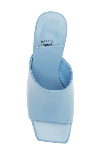 Jeffrey Campbell Caviar Platform Slide Sandal In Baby Blue