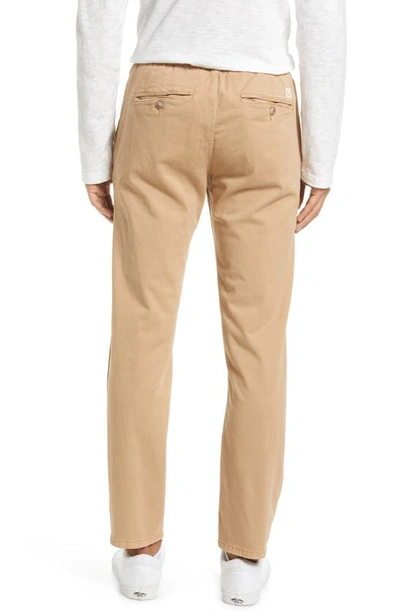 Marine Layer Slim Fit Saturday Pants In Khaki