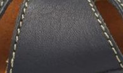 On Foot 202 Sandal In Navy Leather