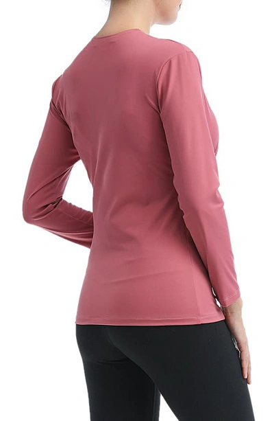 Shop Kimi And Kai Essential Active Maternity/nursing Top In Rose
