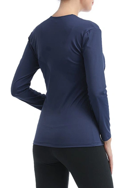Kimi And Kai Essential Active Maternity/nursing Top In Navy