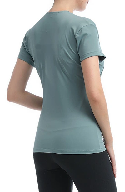 Kimi And Kai Essential Maternity/nursing Top In Beryl Green