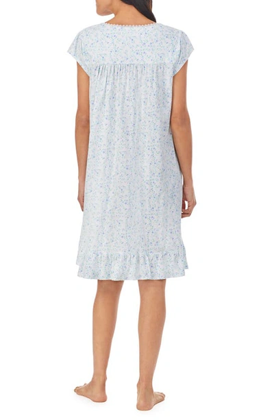 Shop Eileen West Cap Sleeve Short Nightgown In White Grd