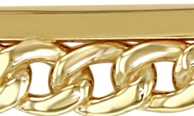 Zoë Chicco Curb Chain Bar Pendant Necklace In 14k Yg
