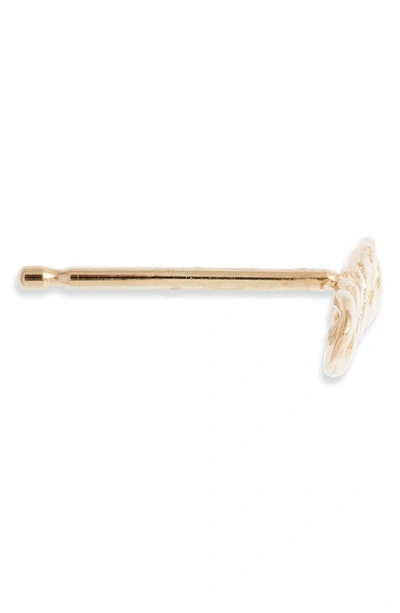 Zoë Chicco Curb Chain Bar Single Stud Earring In 14k Yellow Gold