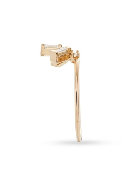 Zoë Chicco Diamond Baguette Arch Ring In 14k Yg