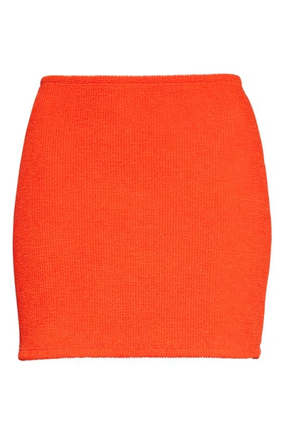 Shop Good American Always Fits Cover-up Miniskirt In Bright Poppy002