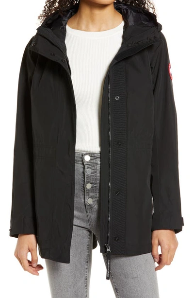 Shop Canada Goose Minden Windproof Jacket In Black - Noir