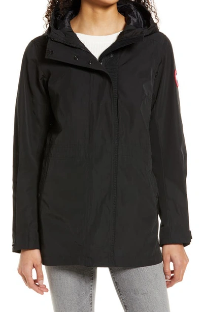 Shop Canada Goose Minden Windproof Jacket In Black - Noir