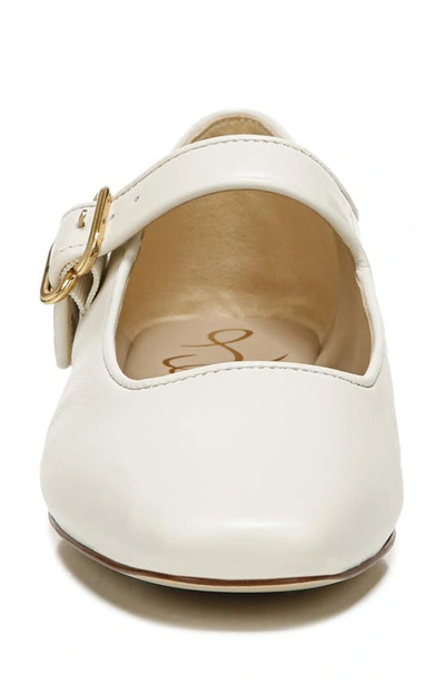 Shop Sam Edelman Michaela Mary Jane Flat In Modern Ivory