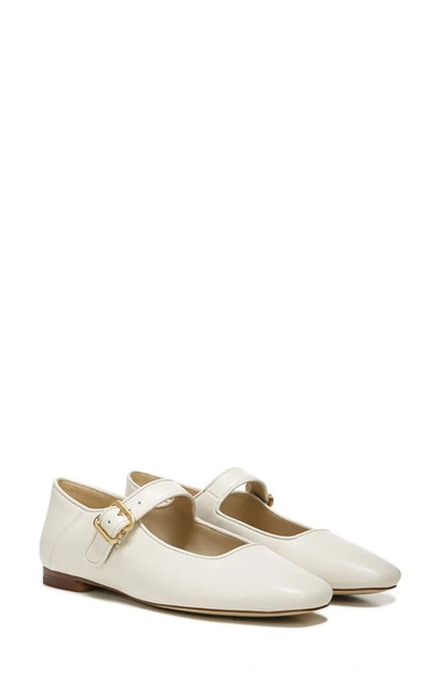 Shop Sam Edelman Michaela Mary Jane Flat In Modern Ivory