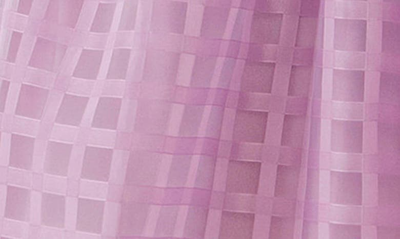 ENGLISH FACTORY ENGLISH FACTORY GRIDDED PUFF SLEEVE DRESS 