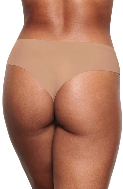 Shop Skims Naked Cheeky Hipster Thong In Sienna