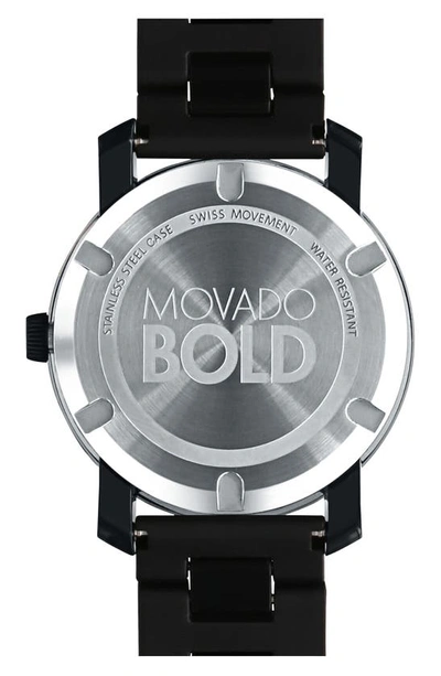 Shop Movado 'large Bold' Bracelet Watch, 42mm In Black