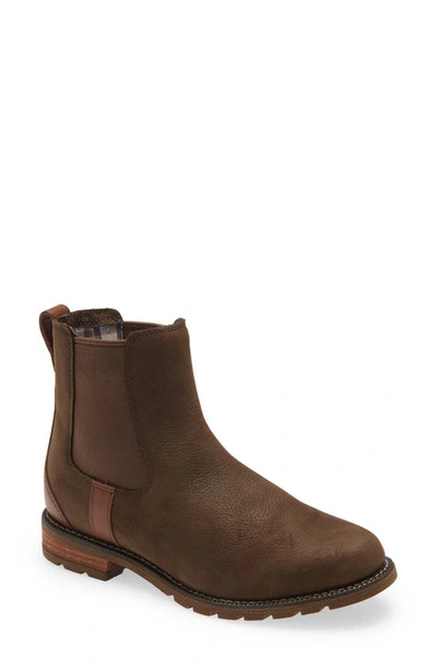 Shop Ariat Wexford Waterproof Chelsea Boot In Java Leather