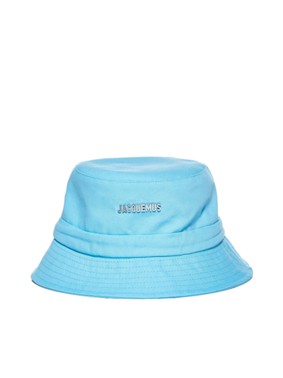 Shop Jacquemus Le Bob Gadjo Bucket Hat In Blue