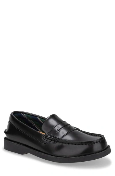 Shop Sperry Kids' Colton Penny Loafer In Black