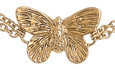 Shop Olivia Burton 3d Butterfly Bracelet In Gold