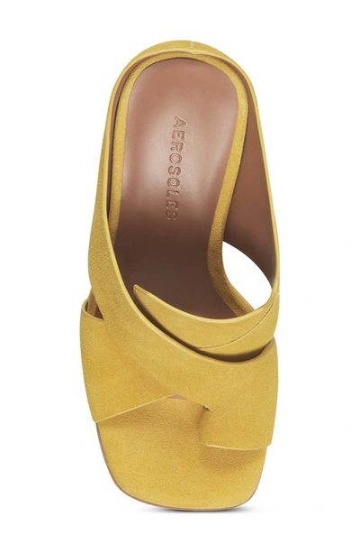 Shop Aerosoles Hazel Sandal In Marygold Suede