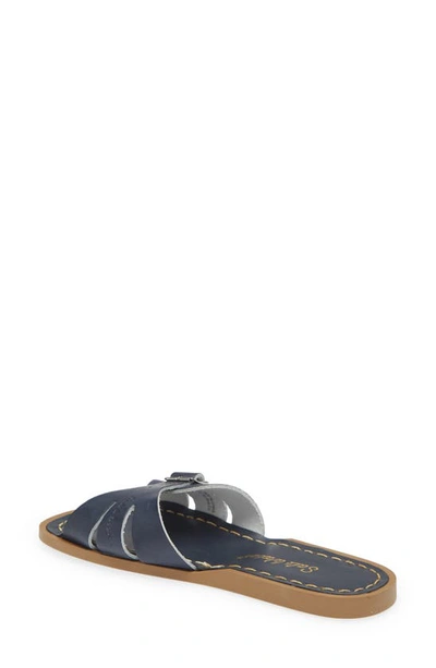 Salt Water Sandals By Hoy Slide Sandal In 410 Navy
