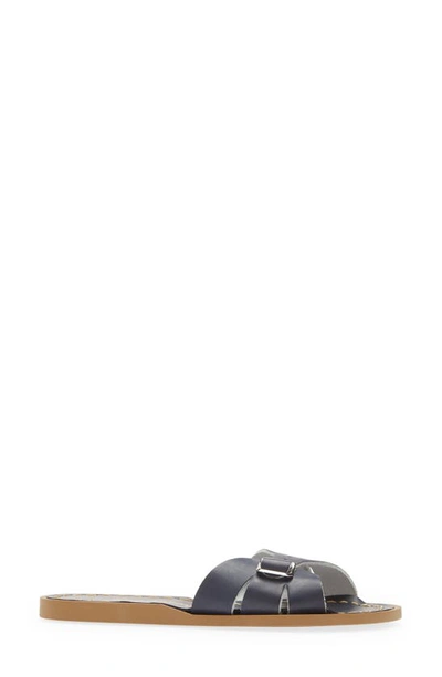 Salt Water Sandals By Hoy Slide Sandal In 410 Navy