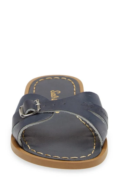 Salt Water Sandals By Hoy Slide Sandal In 410 Navy