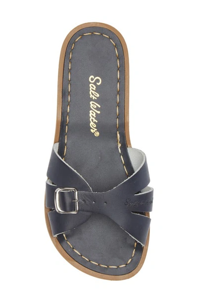 Salt Water Sandals By Hoy Slide Sandal In 410 Navy
