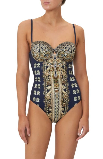 Shop Camilla It's All Over Torero Underwire One-piece Swimsuit In Its All Over Torero