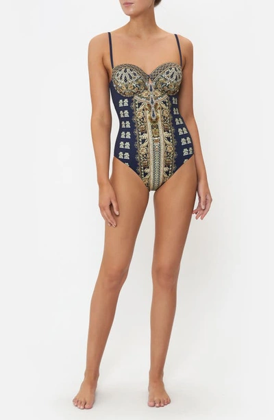 Shop Camilla It's All Over Torero Underwire One-piece Swimsuit In Its All Over Torero