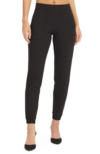 Shop Spanx The Perfect Pant Ankle Joggers In Classic Black