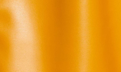 Shop Staud Veneto Faux Leather Shorts In Honey