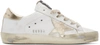 GOLDEN GOOSE White & Gold Superstar Low-Top Sneakers