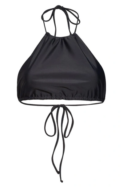 Shop Jade Swim Gia Halter Bikini Top In Black