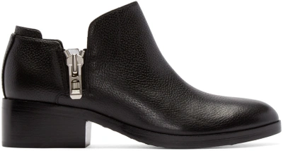 3.1 Phillip Lim / フィリップ リム Alexa Textured-leather Ankle Boots In Black